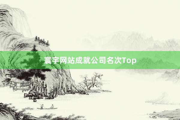 寰宇网站成就公司名次Top
